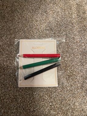 Blossom Kids Pencil Clip Set — Red, Green & Black